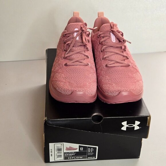Under Armour Women Flow Velociti 3 Running Shoe Pink Rose Sz 12 - Picture 2 of 10